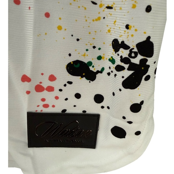 Watson Studios Dept De La Baseball White Baseball Jersey NWT Size XS - Picture 5 of 10